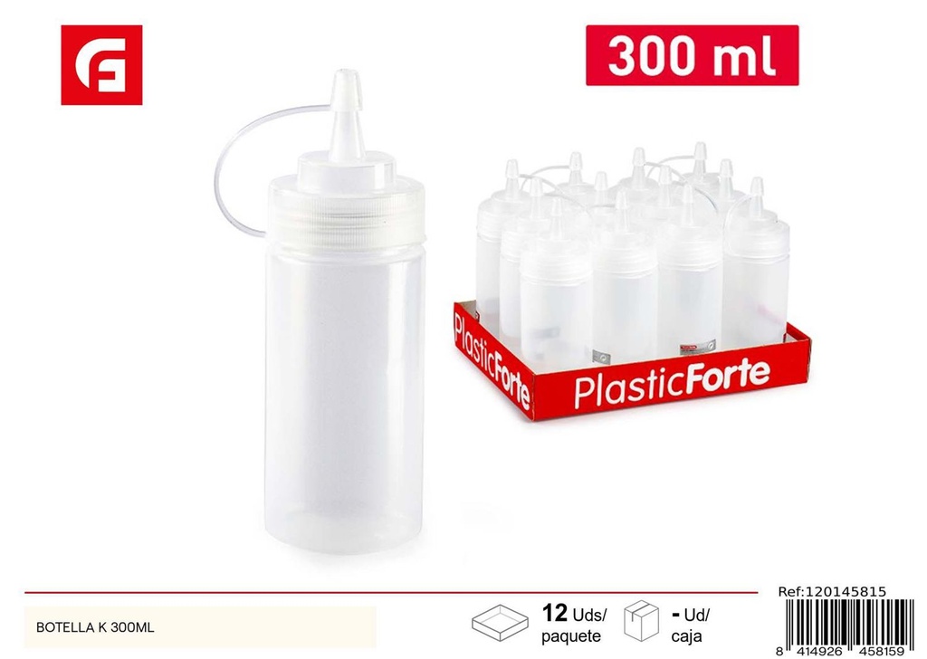Botella K 300ml - Plásticos y utensilios de cocina