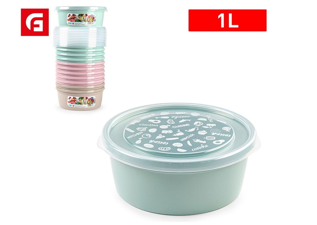 Fiambrea básica redonda 1L surtido - Utensilios de cocina