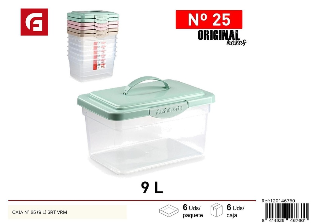 Caja Nº 25 (9 L) SRT VRM - Almacenamiento plástico
