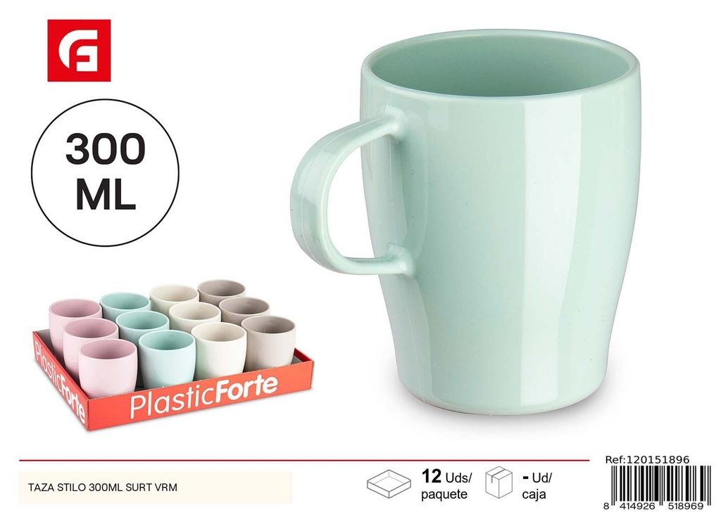 Taza estilo 300ml variedad surtida