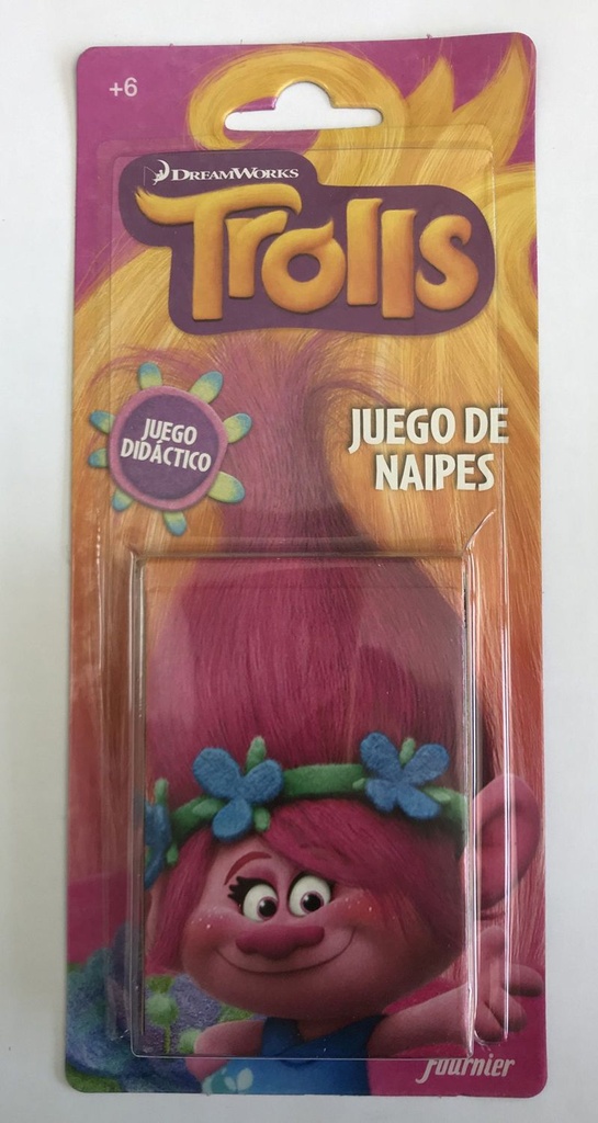 Baraja infantil Trolls juego educativo