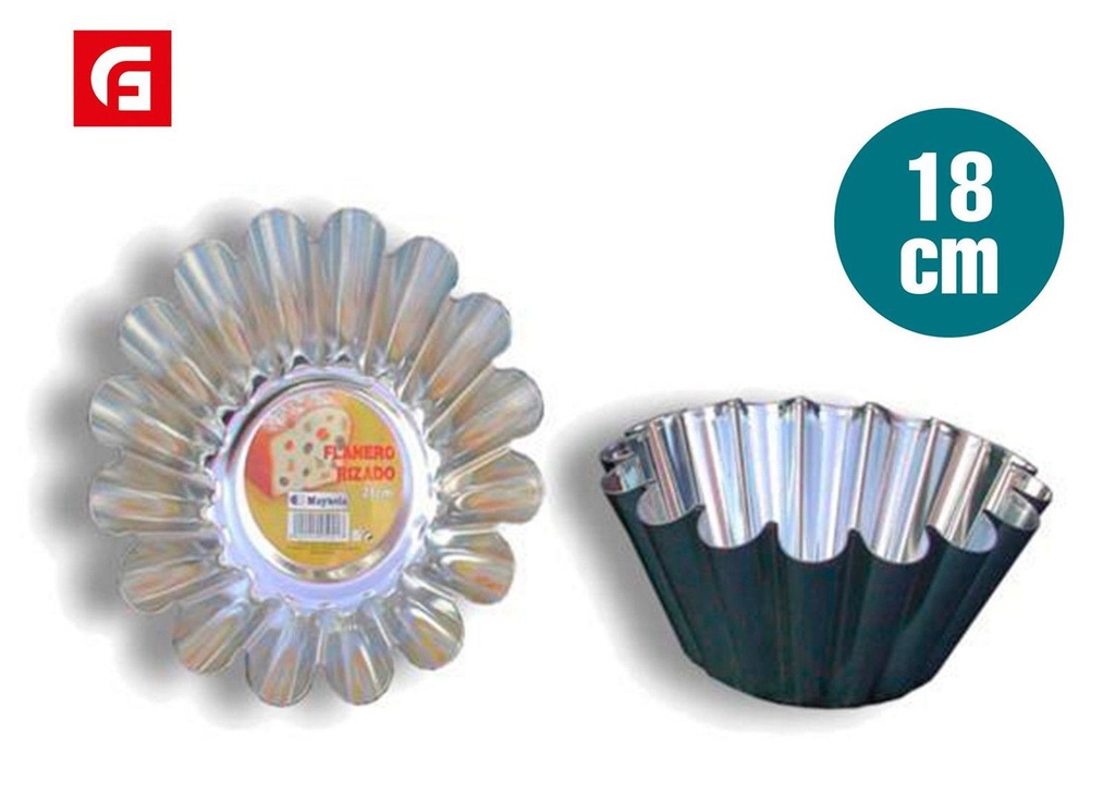 Modelo de flanero rizado 18 cm - Utensilios de repostería