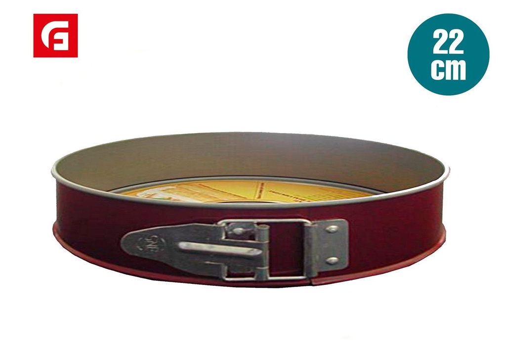 Molde desmontable antiadherente para pasteles 22 cm - Utensilios de cocina