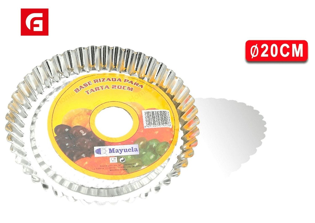 Basardecorativa rizada para tartas 20 cm - Utensilios de repostería