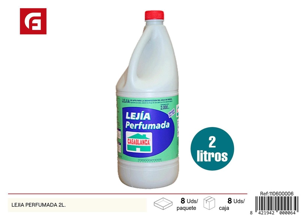 Lejía perfumada 2 L - Productos de limpieza