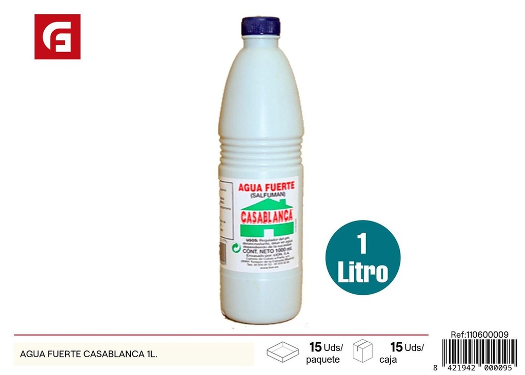 Agua fuerte Casablance 1L - Productos de limpieza