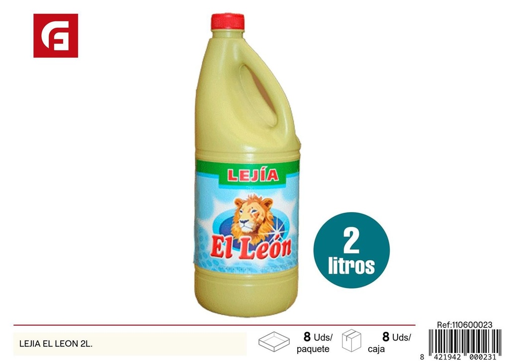 Lejía El León 2L - Productos de limpieza