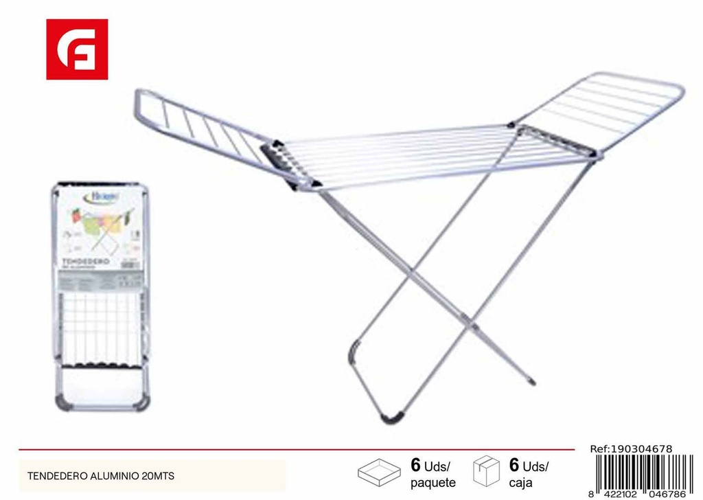  tendedero de aluminio 20m - Accesorios para limpieza