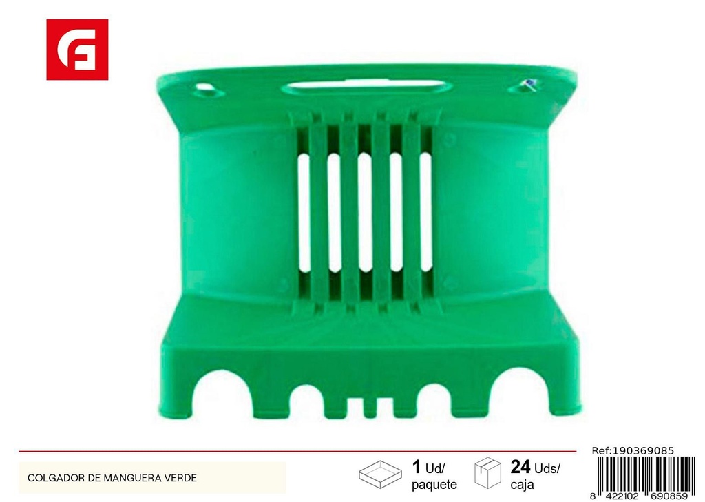 Soporte para manguera verde - Accesorios de jardinería