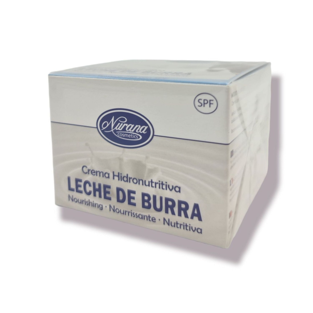 Crema de leche de burra 50ml Nurana para hidratación y cuidado de la piel