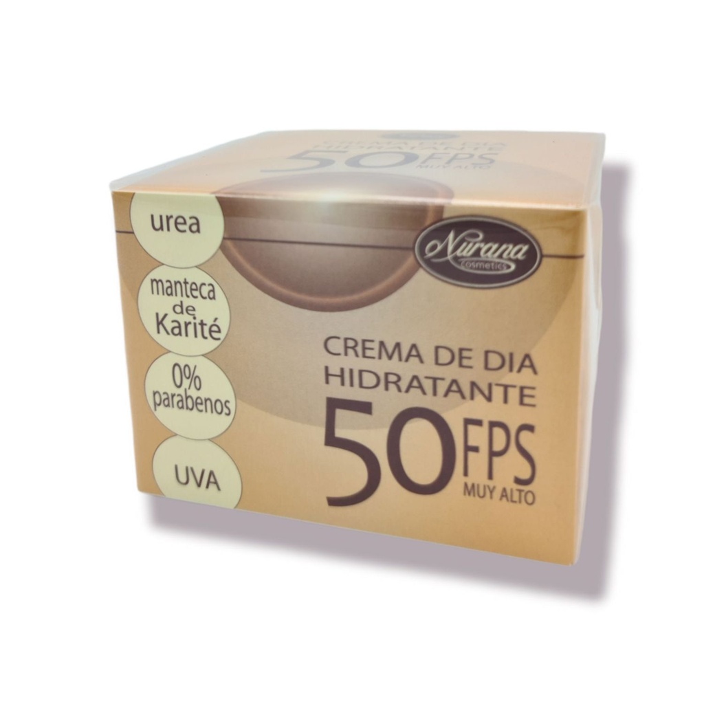 Nurana crema hidratante SPF 50 50ml para piel