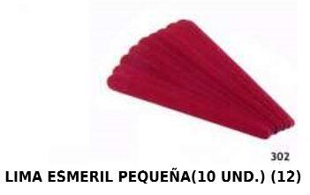 Lima de esmeril pequeña 11cm 10u 112/u 302 Herv