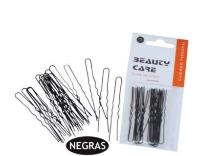 Hornilla invisible negra 123-N 12/U - Horquillas invisibles para cabello
