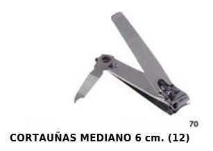 Cortaúñas mediano 6cm 12/u para manicura y pedicura