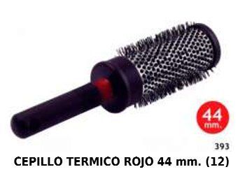 Cepillo térmico rojo 44mm 6/u