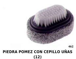 Piedra pómez con cepillo para pedicura 12/u