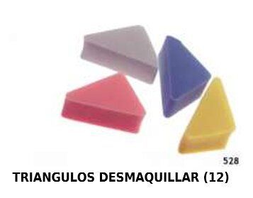 Esponjas triangulares para desmaquillar 12/u