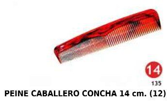 Peine de caballero 14cm 12/u R135 para peinado y cuidado del cabello