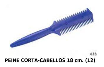 Peine corta-cabellos 18cm 12/u 633 Hervás para peluquería