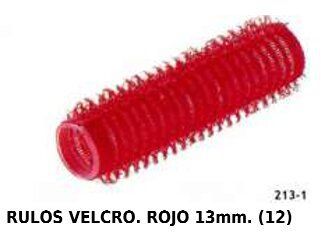 Rulos velcro rojo 13mm 4u 12/u herramientas para el cabello