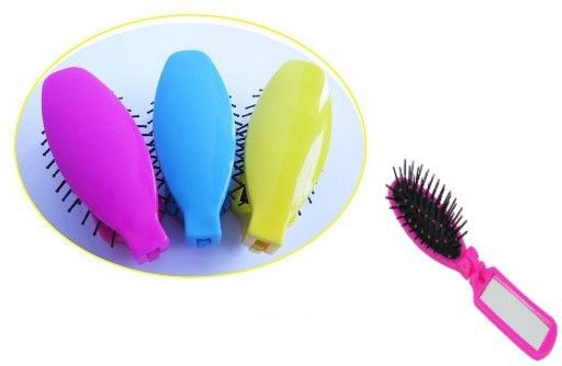 Cepillo plegable con espejo 20CM 12/U - Accesorios de peinado