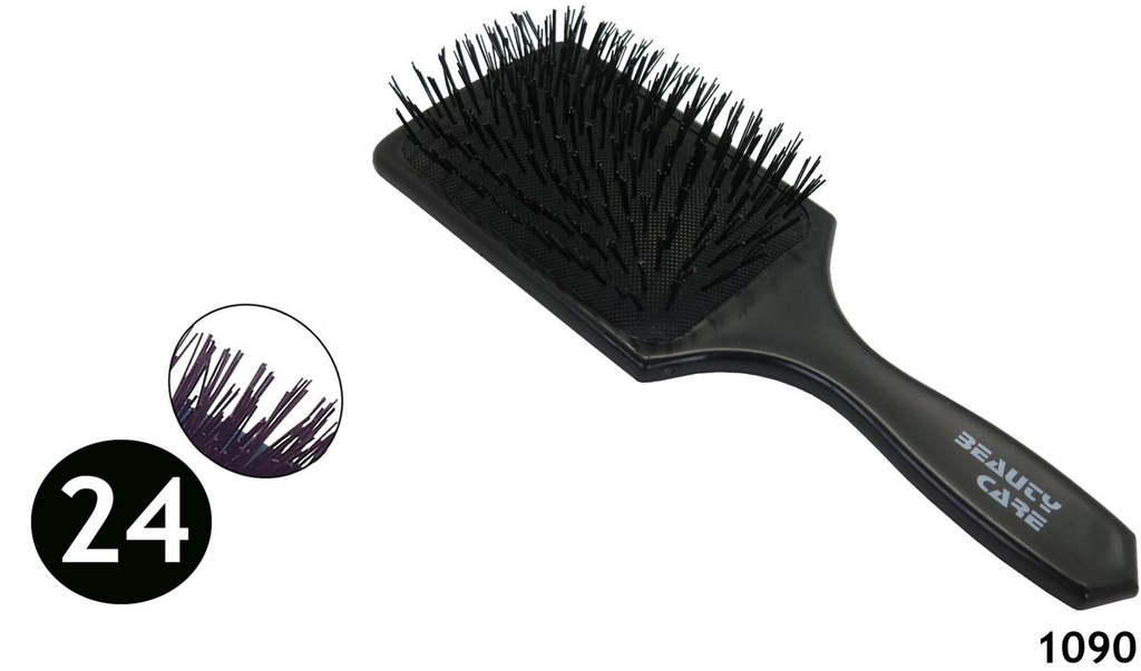 Cepillo neumático cuadrado 24 cm 6/u - Accesorios de belleza
