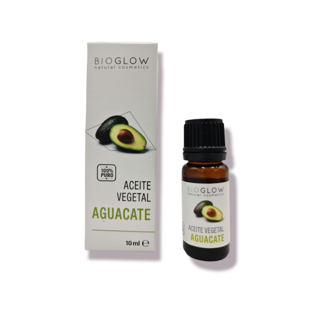 Aceite vegetal de aguacate Bioglow 10ml para cuidado de la piel