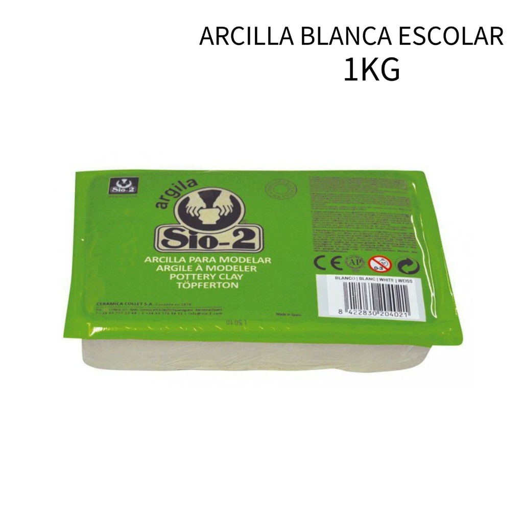 Arcilla blanca SIO-2 Argila 1kg