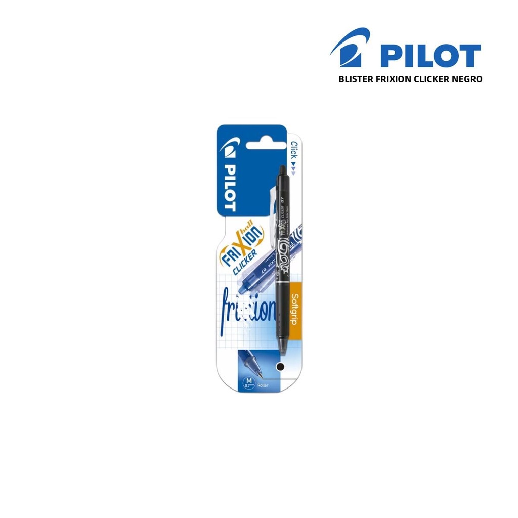 Bolígrafo borrable Pilot Frixion Clicker negro