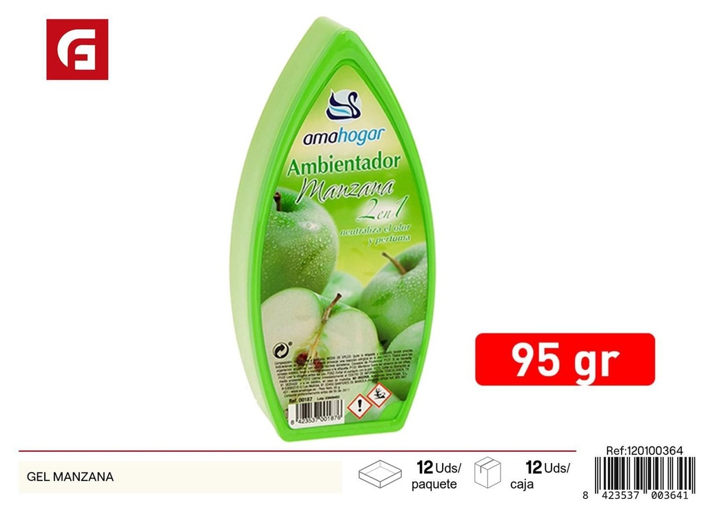 Gel ambientador de manzana para el hogar