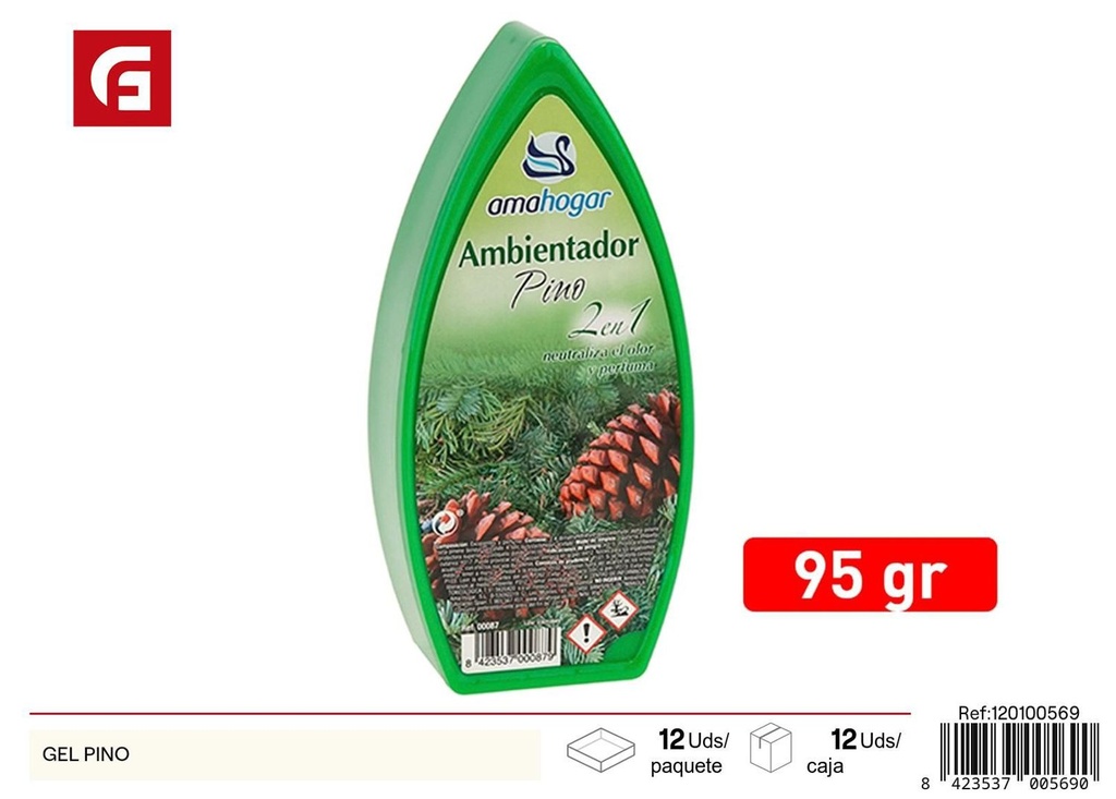Gel ambientador pino - Ambientadores y velas aromáticas