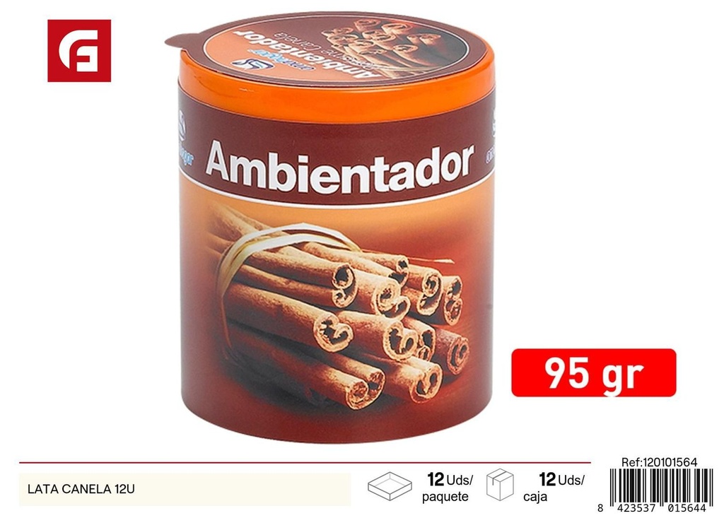 Ambientador en lata de canela 12 u - Ambientadores y velas aromáticas