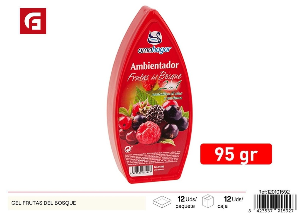 Ambientador en gel aroma frutas del bosque