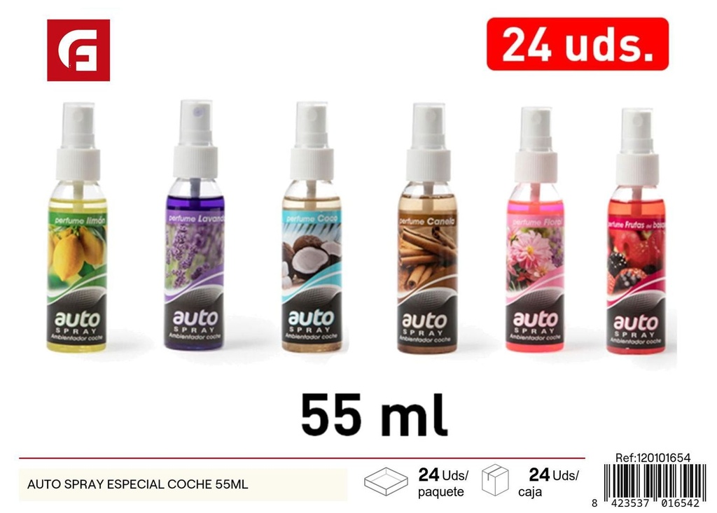 Auto spray especial coche 55ml para ambientar