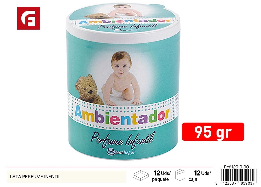 Lata de perfume infantil