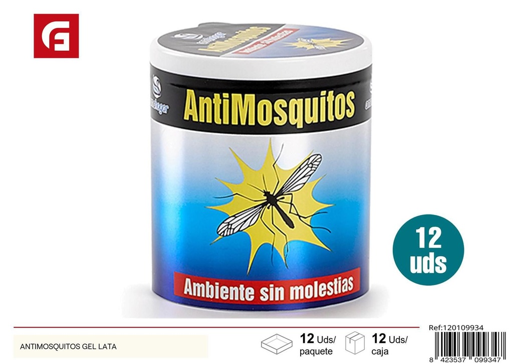 Gel antimosquitos en lata para protección contra insectos