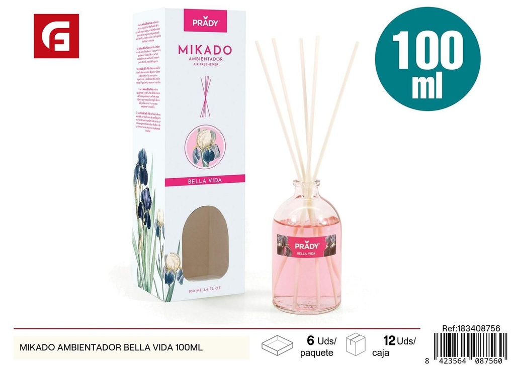 Ambientador mikado Bella Vida 100ml