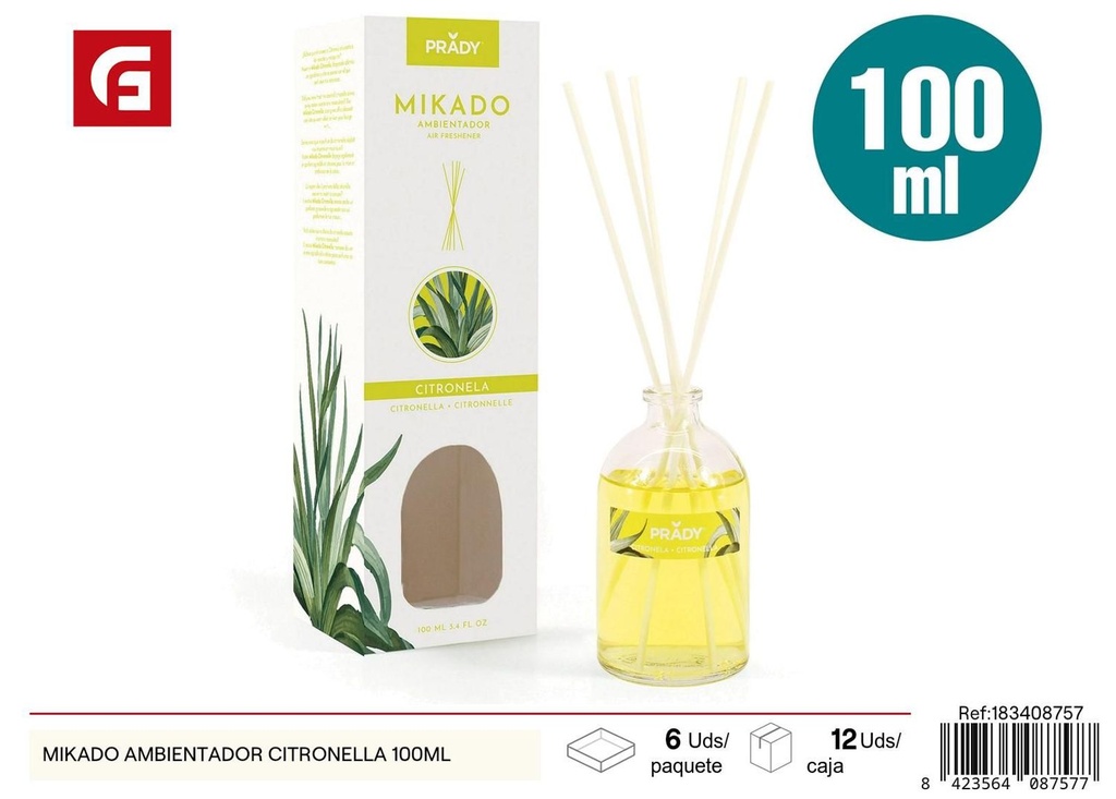 Ambientador mikado citronela 100ml