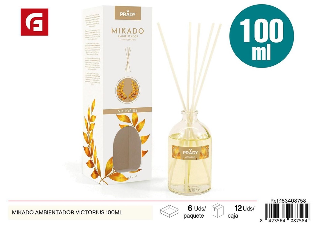 Ambientador Mikado Victorius 100ml para hogar