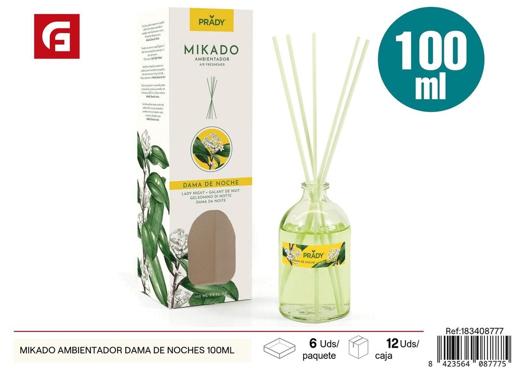 Mikado ambientador aroma dama de noche 100ml para el hogar