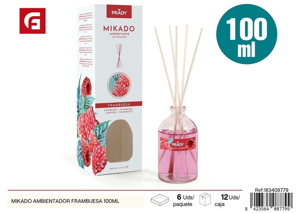 Mikado ambientador frambuesa 100ml para el hogar