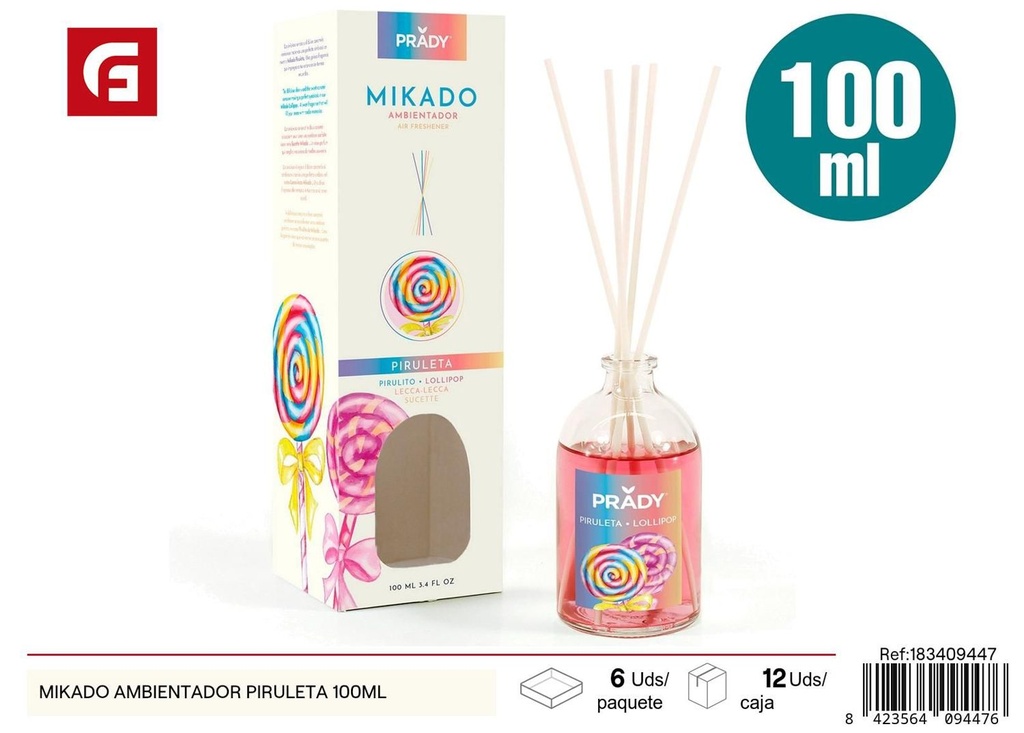 Ambientador mikado piruleta 100ml para aromatizar el hogar