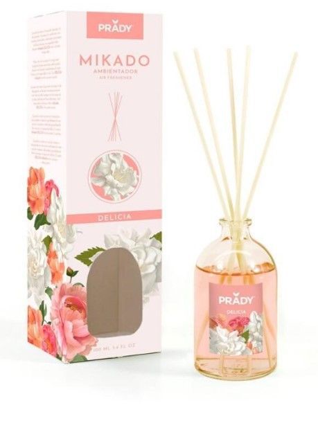 Mikado ambientador Delicia Prady 100ml para aromatizar espacios