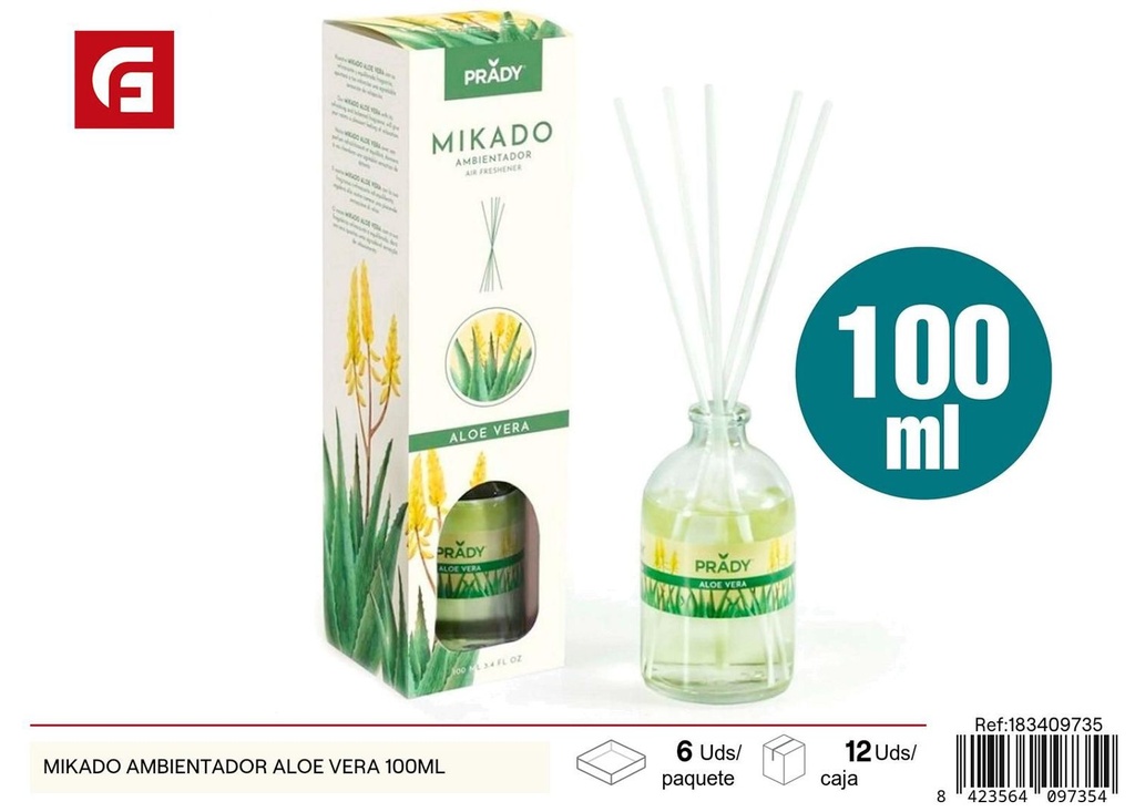 Ambientador Mikado aroma aloe vera 100ml para hogar