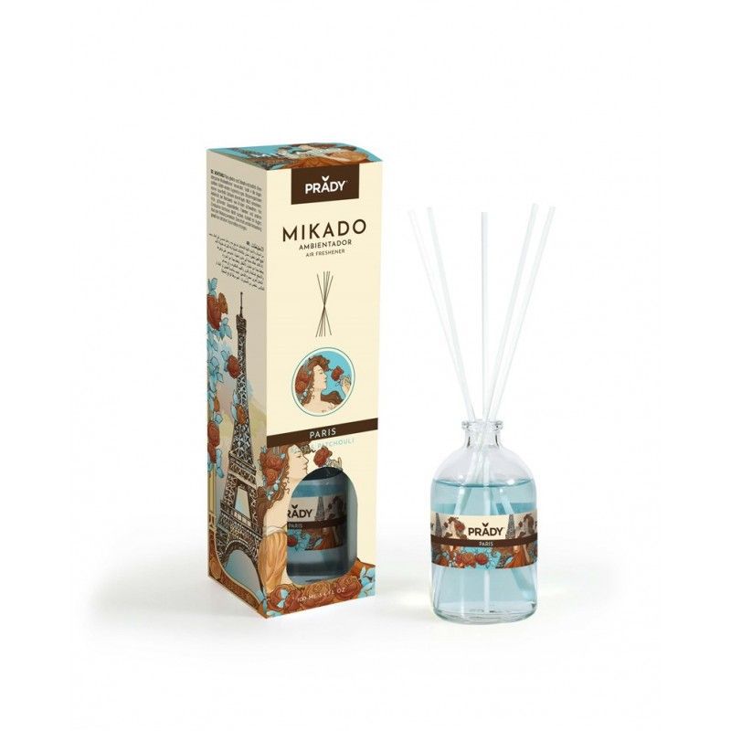 Mikado ambientador Paris rose & patchouli Prady 100ml - Ambientadores