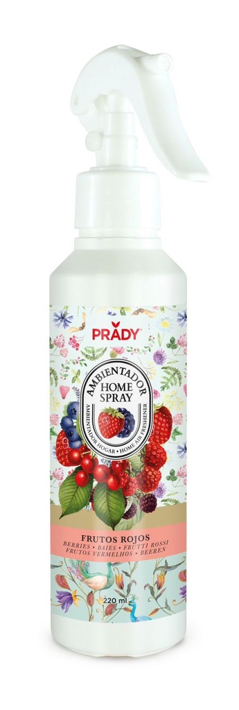 Ambientador en spray Prady de frutos rojos 220ml para el hogar