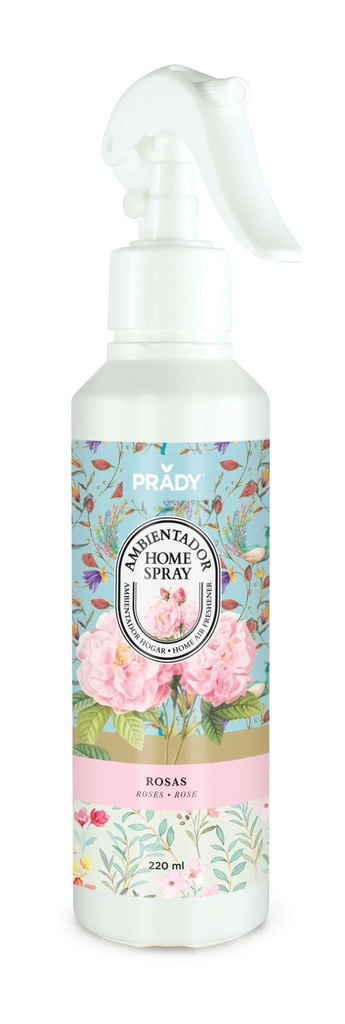 Ambientador Prady Home Spray rosas 220ml para hogar