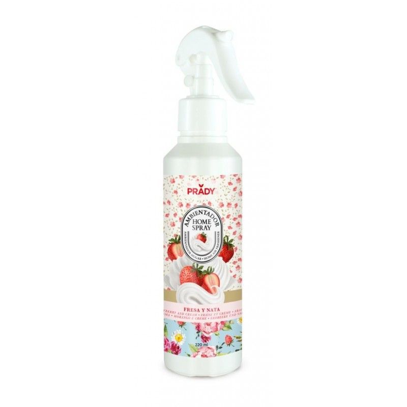 Ambientador spray fresa y nata 220ml Prady para hogar