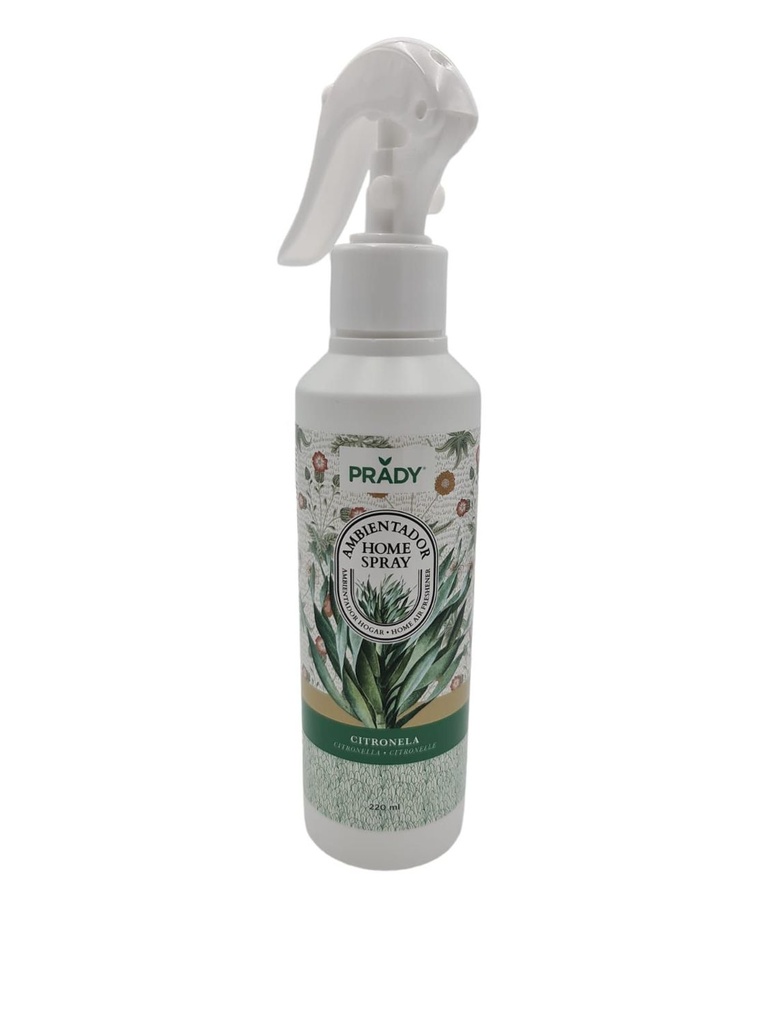 Ambientador home spray citronela 220ml Prady para hogar