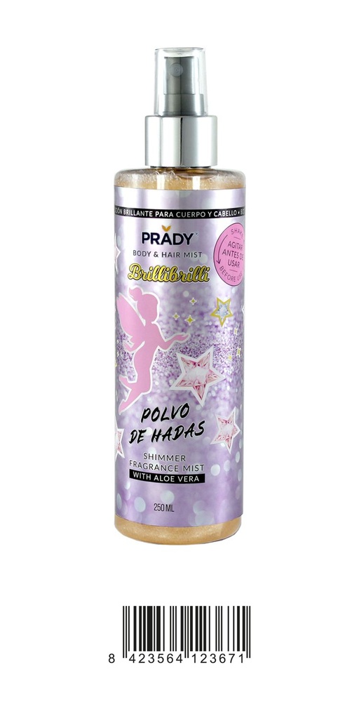 Body splash fragancia "Polvo de Hadas" 250ml para perfumería